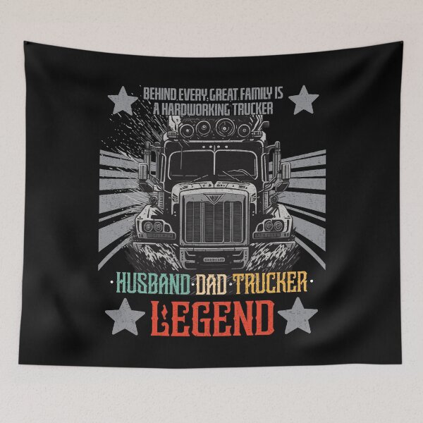 Item preview, Husband Dad Trucker Legend - Funny Trucker designed and sold by VichallanStudio.