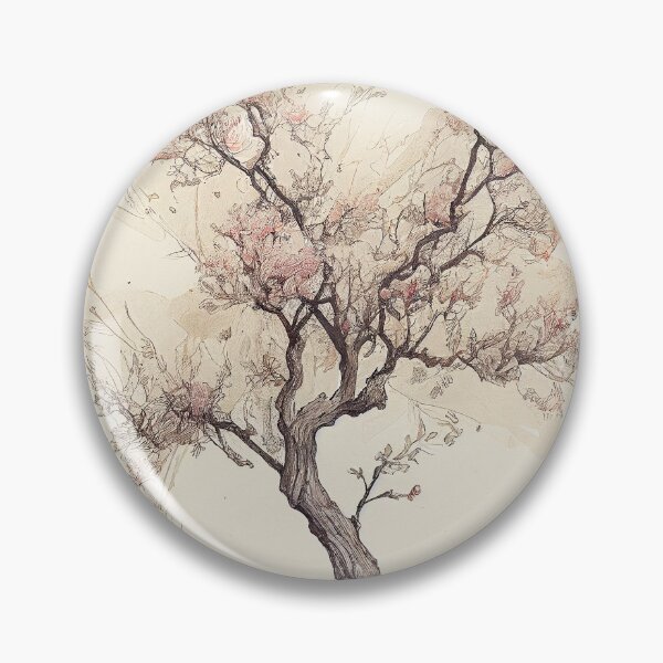Item preview, Minimalist Antique Peach Tree Sketch Art Printable  designed and sold by Abili-Tees.