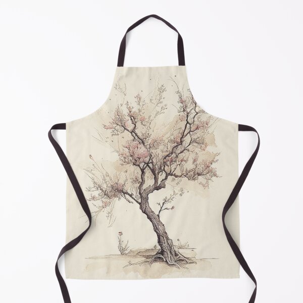 Item preview, Minimalist Antique Peach Tree Sketch Art Printable designed and sold by Abili-Tees.