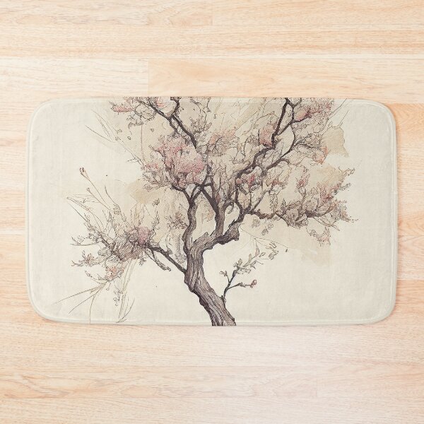 Item preview, Minimalist Antique Peach Tree Sketch Art Printable  designed and sold by Abili-Tees.