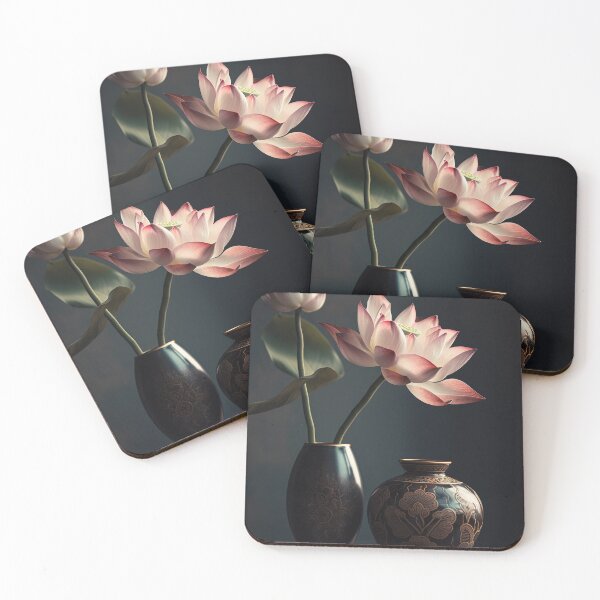 Aperçu de l'œuvre Lotus Flowers in pot Wall Art, interior, Spiritual Wall Art, Zen, Spa - 27 créée et vendue par jetaiart.