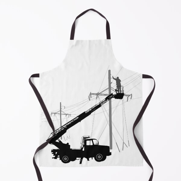 Item preview, Electrical lineman at work | Lineman on the Manlifter designed and sold by EngineersArt.