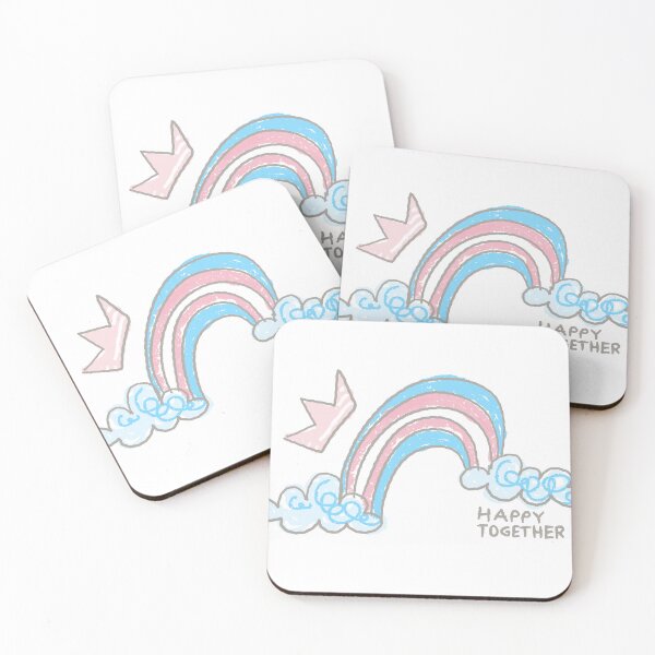 Item preview, Pink&Blue Rainbow Doodle designed and sold by Mintpoptrend.