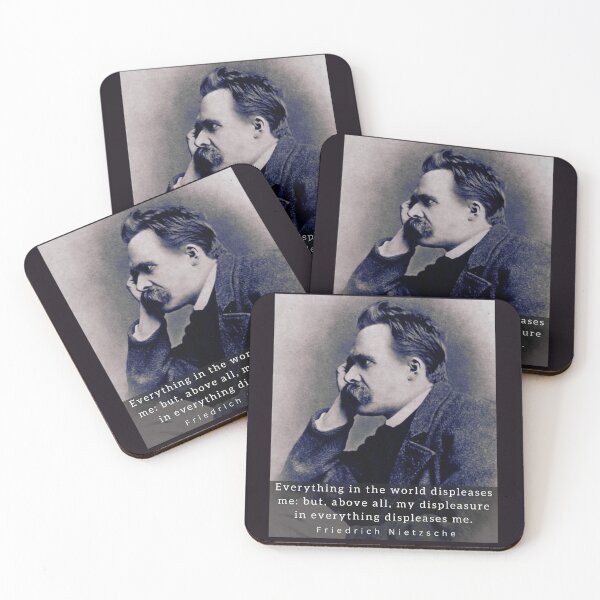 Item preview, friedrich nietzsche: Everything in the world displeases me: but, above all... designed and sold by artbleed.