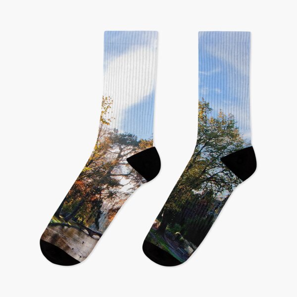 Item preview, Bourton on the Water Autumn Trees Cotswolds designed and sold by AndyEvansPhotos.