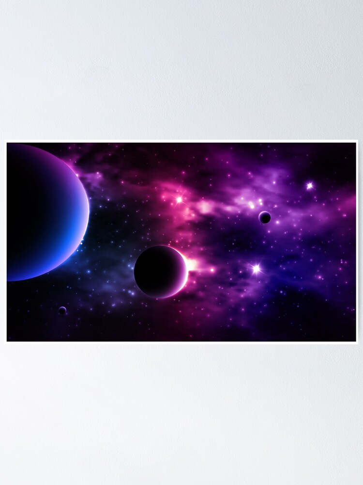 Best Galaxy Background Cosmic Poster By Nbeauty Redbubble
