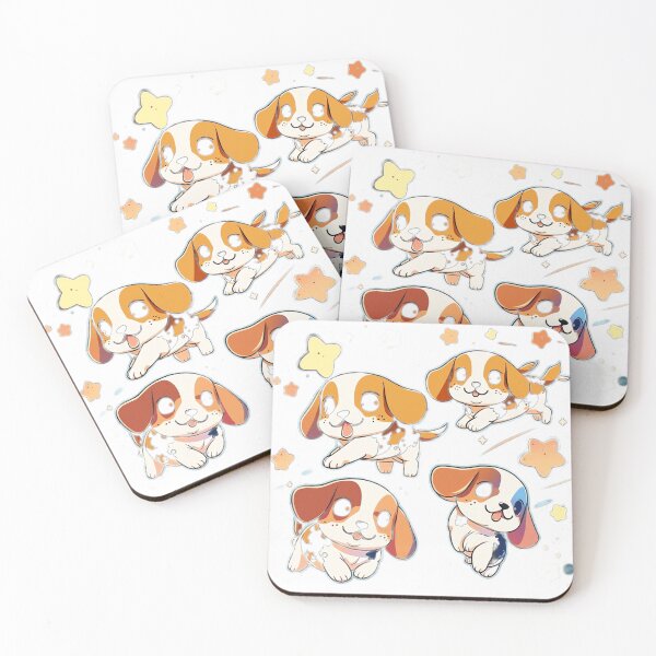 Item preview, happy puppies designed and sold by Beaglekawaii.