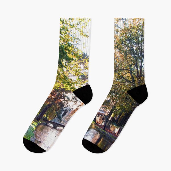 Item preview, Bourton on the Water Autumn Trees Cotswolds designed and sold by AndyEvansPhotos.