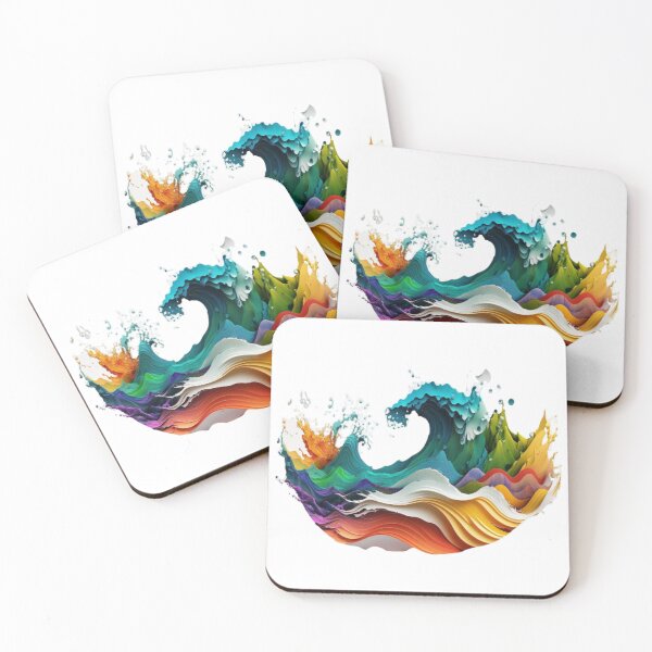 Item preview, Really Colourful Abstract Wave Youth Style designed and sold by EnzoZs.