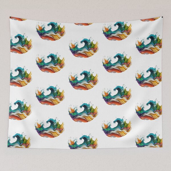 Item preview, Really Colourful Abstract Wave Youth Style designed and sold by EnzoZs.