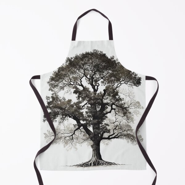 Item preview, Nordic Minimalist Antique Oak Tree Art Printable designed and sold by Abili-Tees.