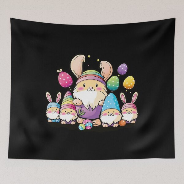 Item preview, Easter Bunny Spring Cute Gnome Easter Egg Hunting And Basket  designed and sold by Cheeeeky.
