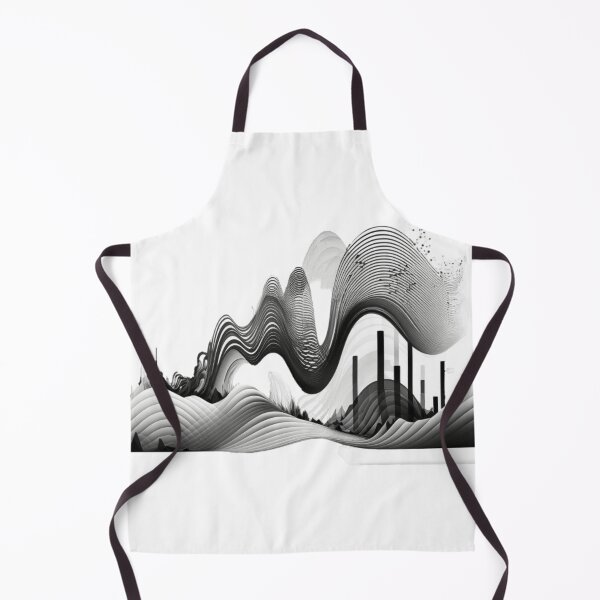 Item preview, Abstract Aeshetic Waves Black and White Design designed and sold by EnzoZs.
