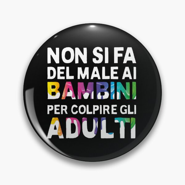 Artikelvorschau, Non si fa male ai bambini per colpire gli adulti entworfen und verkauft von themoniae.
