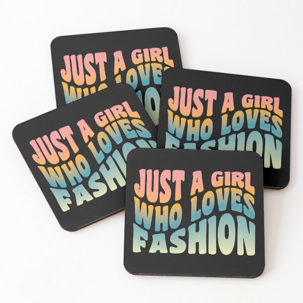 Item preview,  Just a Girl Who Loves Fashion Retro Text Effect designed and sold by GaryDobson.