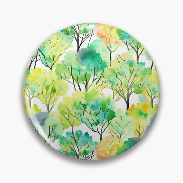Item preview, Watercolor Trees of Summer Pattern designed and sold by ClairesPatterns.