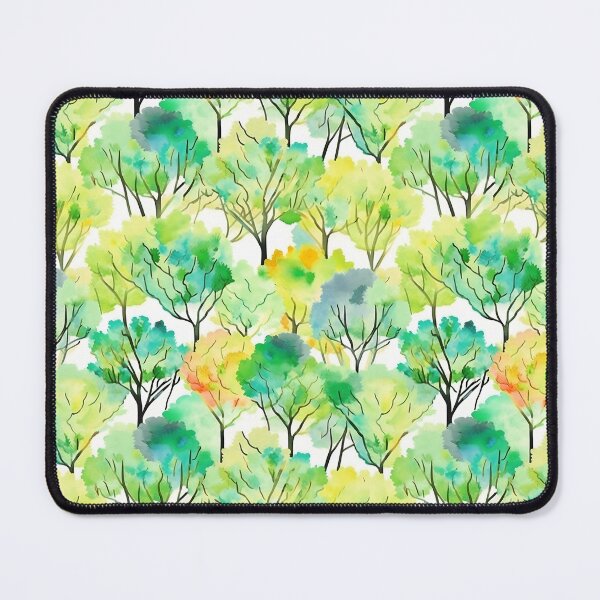 Item preview, Watercolor Trees of Summer Pattern designed and sold by ClairesPatterns.