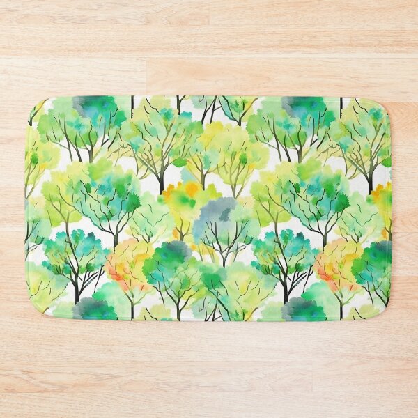 Item preview, Watercolor Trees of Summer Pattern designed and sold by ClairesPatterns.