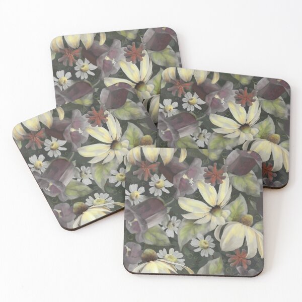 Item preview, Rudbeckia and Campanula Repeated Pattern  Design  designed and sold by Tina Veenstra.