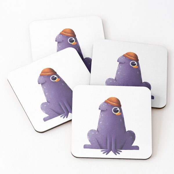 Item preview, Cute Purple Frog designed and sold by Martyna Kamieńska.