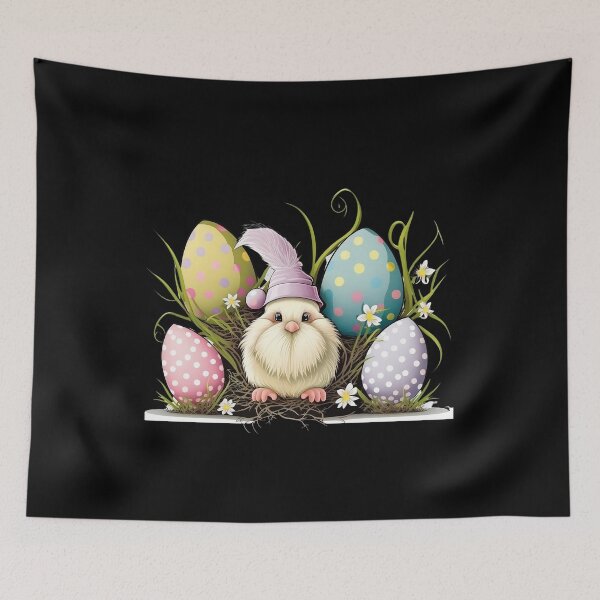 Item preview, Easter Bunny Spring Cute Gnome Easter Egg Hunting And Basket  designed and sold by Cheeeeky.