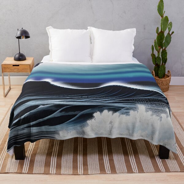 Item preview, Midnight waves and rolling clouds, ink drawing, Ai Generated Art  designed and sold by ACC .