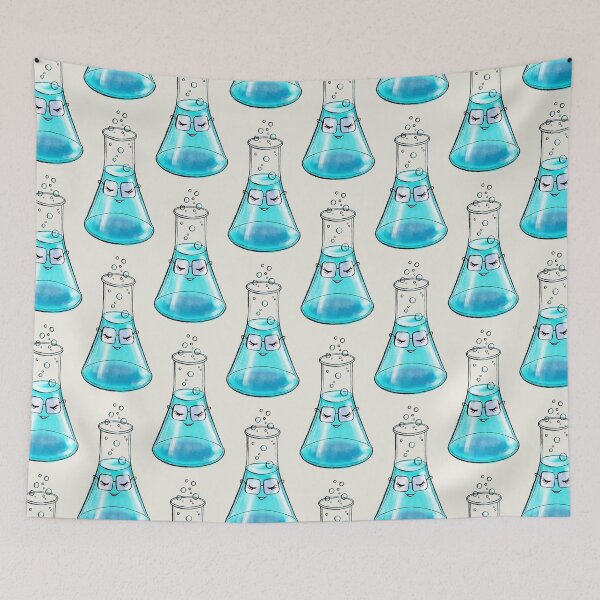 Item preview, Cute Chemistry Flask Science Art designed and sold by Boriana Giormova.