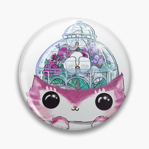 Item preview, Feline orchids in glass dome designed and sold by BarbaraMT.