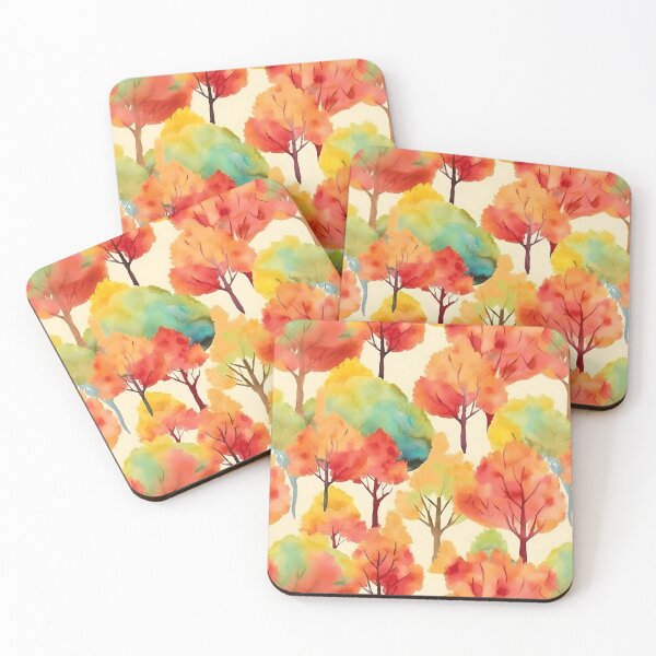 Item preview, Watercolor Trees of Fall Pattern designed and sold by ClairesPatterns.