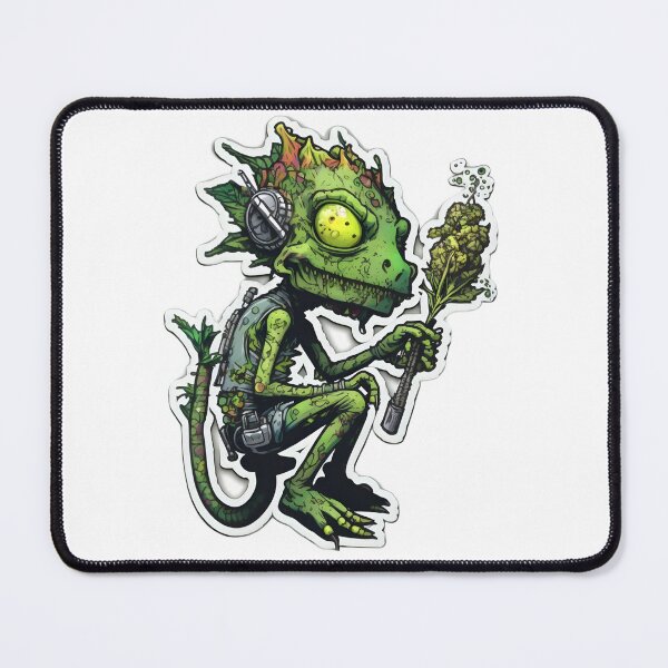 Item preview, cameleon smoking weed designed and sold by futuresimo04.
