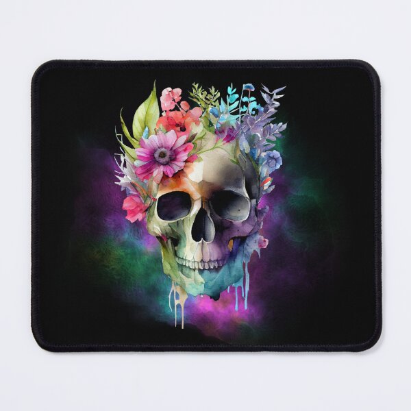Item preview, Beautiful Demise Skull & Flowers designed and sold by InfernalDesign.