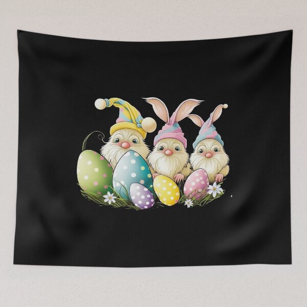 Item preview, Easter Bunny Spring Cute Gnome Easter Egg Hunting And Basket  designed and sold by Cheeeeky.