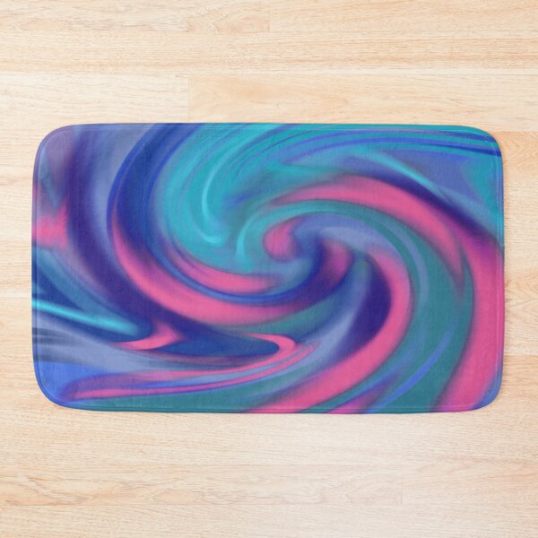 Item preview, Spiral abstract painting | SOULS | blue-pink-turquoise designed and sold by cheqsin.