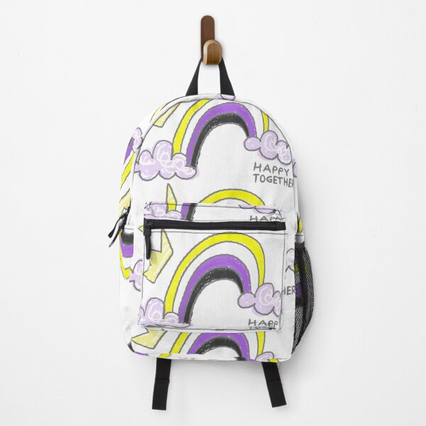 Item preview, Yellow,Purple & Black Rainbow Doodle  designed and sold by Mintpoptrend.