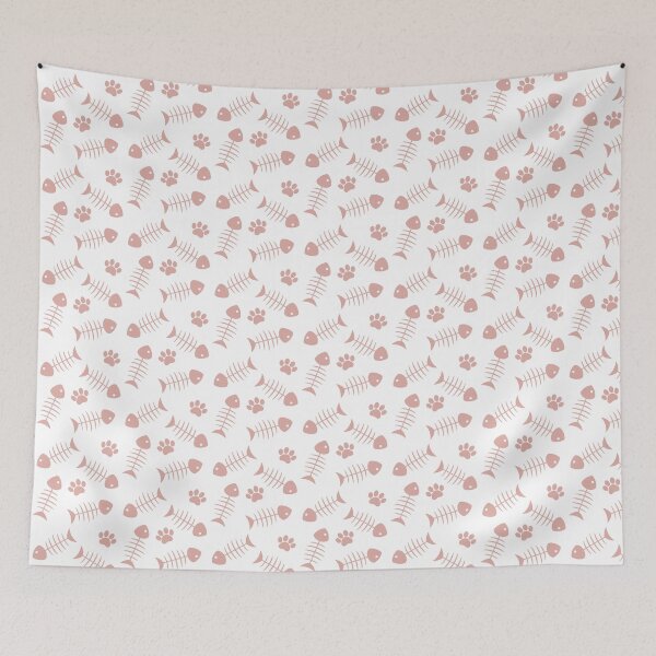Item preview, Fish & Paws - Pink designed and sold by Hutarin.