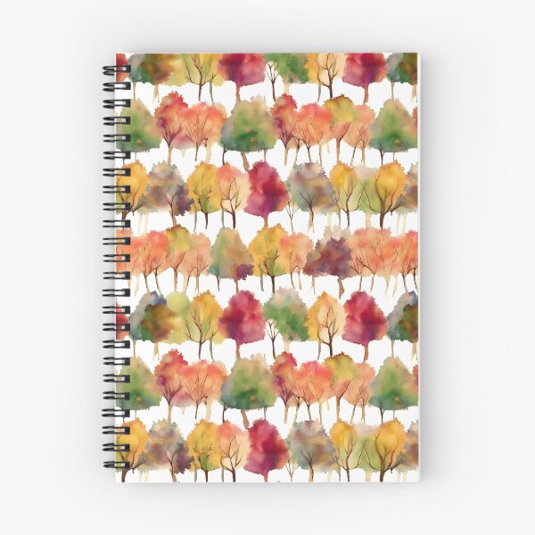 Item preview, Watercolor Trees in Fall Pattern designed and sold by ClairesPatterns.