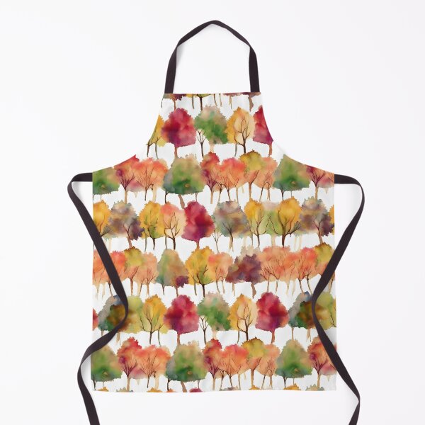 Item preview, Watercolor Trees in Fall Pattern designed and sold by ClairesPatterns.