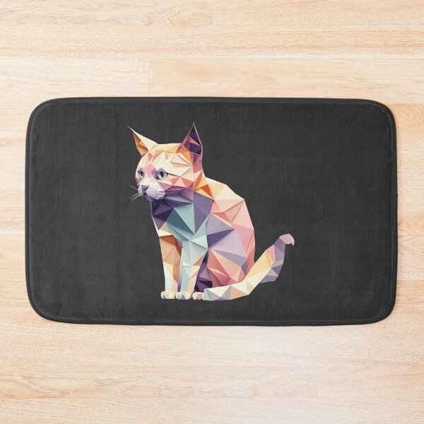 Item preview, Low Poly Pastel Cat designed and sold by ViviNyks.