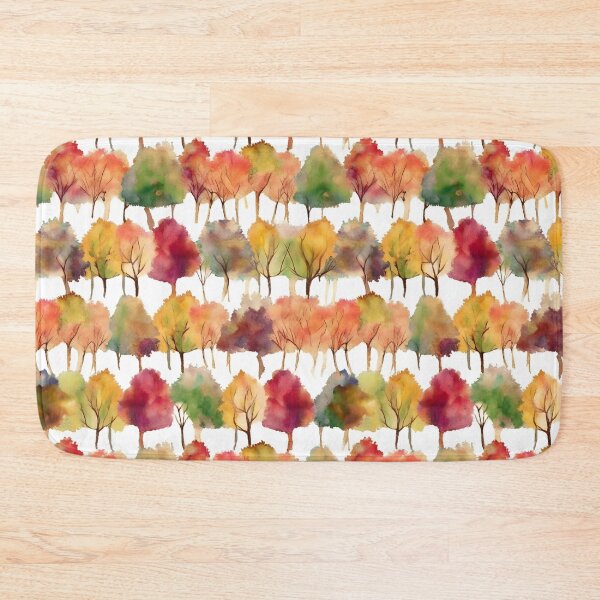 Item preview, Watercolor Trees in Fall Pattern designed and sold by ClairesPatterns.