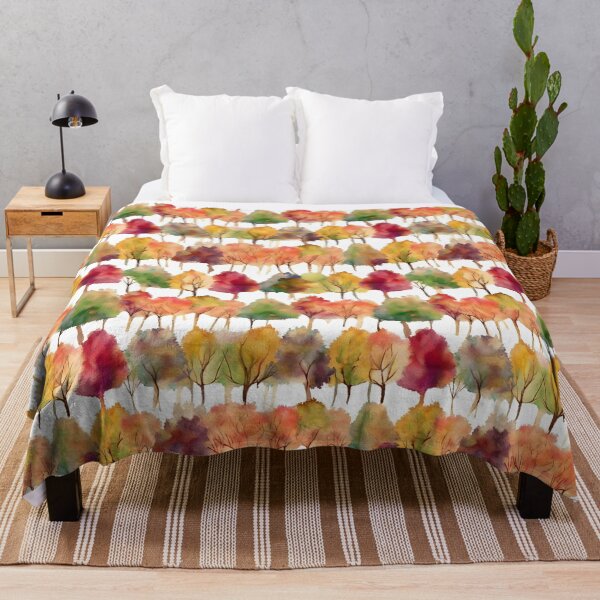 Item preview, Watercolor Trees in Fall Pattern designed and sold by ClairesPatterns.