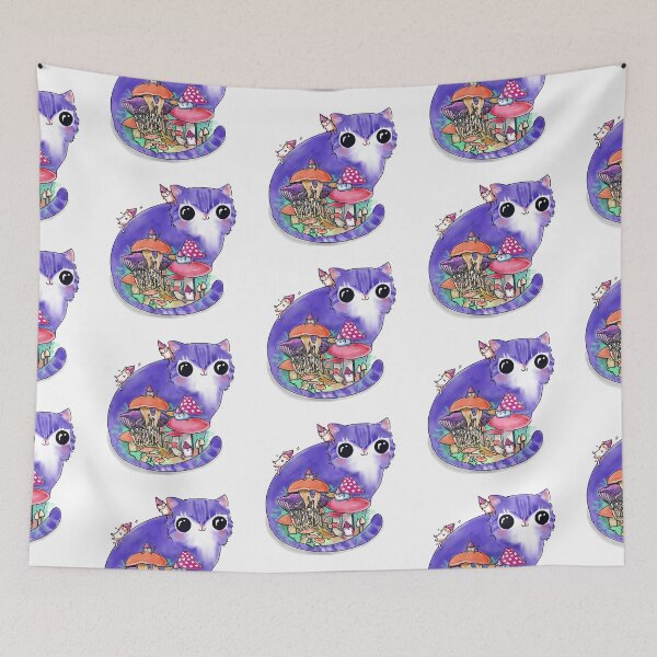 Item preview, Magic Feline Mushroom Forest designed and sold by BarbaraMT.