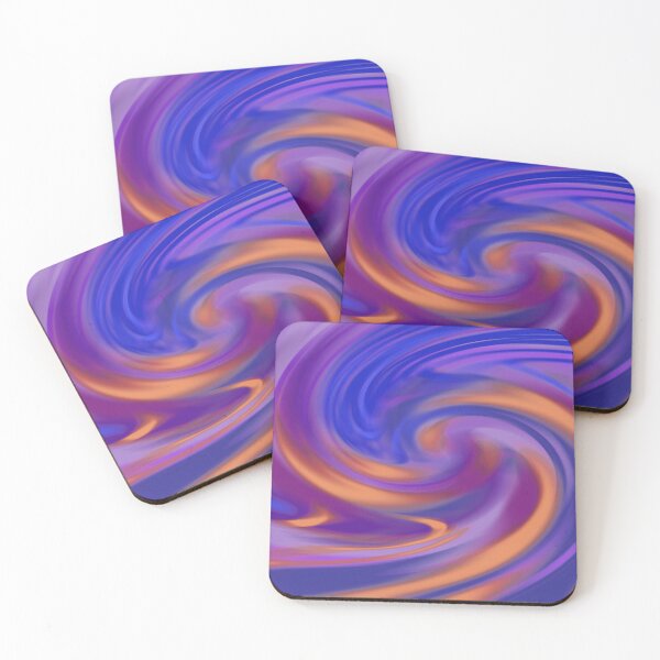 Item preview, Spiral abstract painting | SOULS | violet-blue-orange designed and sold by cheqsin.