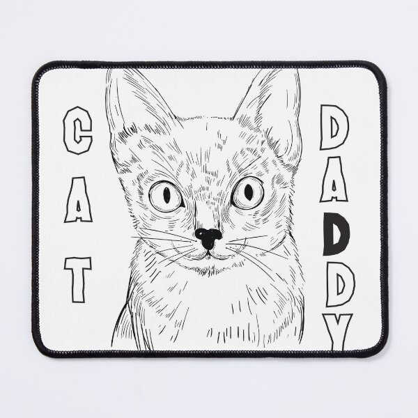 Item preview, Cat Daddy Vintage Eighties Style Cat Retro Distressed Classic T-Shirt designed and sold by r1bbit.