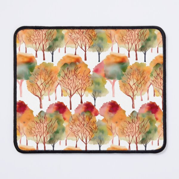 Item preview, Watercolor Fall Trees Pattern designed and sold by ClairesPatterns.