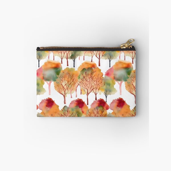 Item preview, Watercolor Fall Trees Pattern designed and sold by ClairesPatterns.