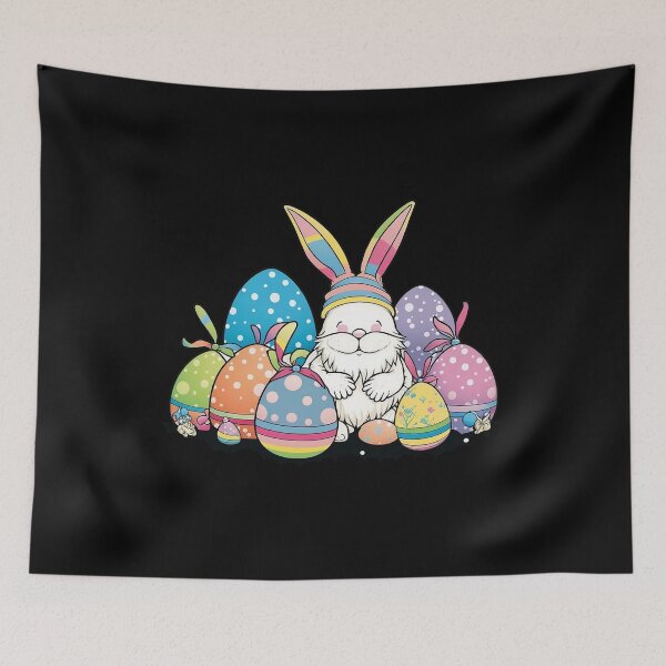 Item preview, Easter Bunny Spring Cute Gnome Easter Egg Hunting And Basket  designed and sold by Cheeeeky.