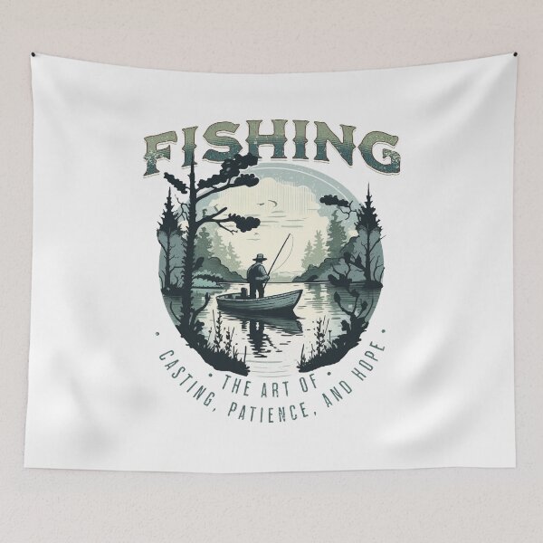 Item preview, Fishing, The ar of Casting, Patience and Hope designed and sold by Melcu.