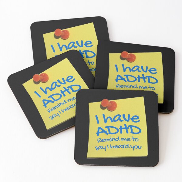 Item preview, Funny ADHD QUOTE - I have ADHD Remind me to say I heard you - Attention Deficit HyperActive Disorder | Neurodiversity | Neurodivergent | Neurodiverse designed and sold by MJDezigns.