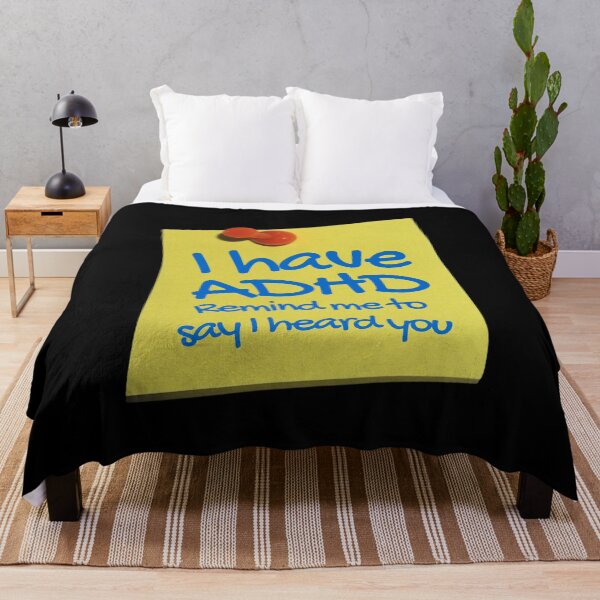 Item preview, Funny ADHD QUOTE - I have ADHD Remind me to say I heard you - Attention Deficit HyperActive Disorder | Neurodiversity | Neurodivergent | Neurodiverse designed and sold by MJDezigns.