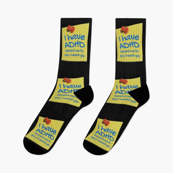 Item preview, Funny ADHD QUOTE - I have ADHD Remind me to say I heard you - Attention Deficit HyperActive Disorder | Neurodiversity | Neurodivergent | Neurodiverse designed and sold by MJDezigns.